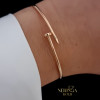 Rose gold hoop bracelet #68791