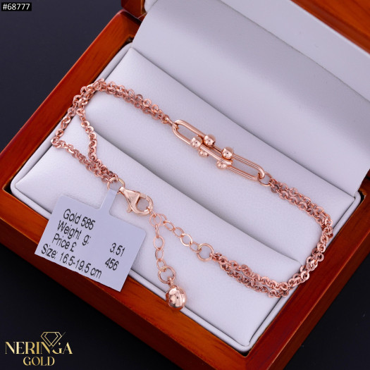 Rose gold bracelet #68777