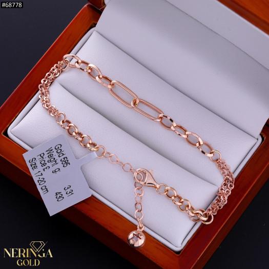 Rose gold bracelet #68778