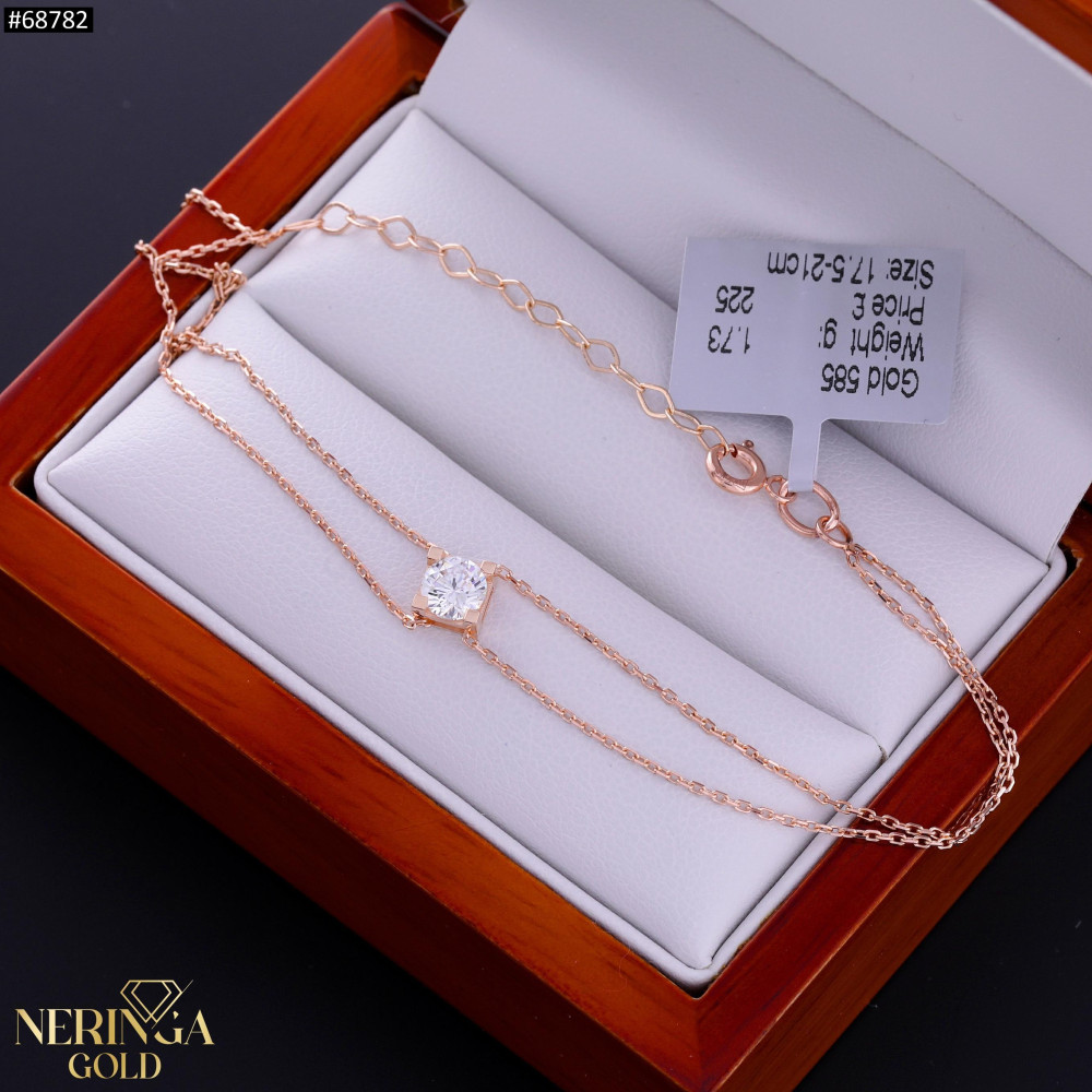 Rose gold bracelet #68782