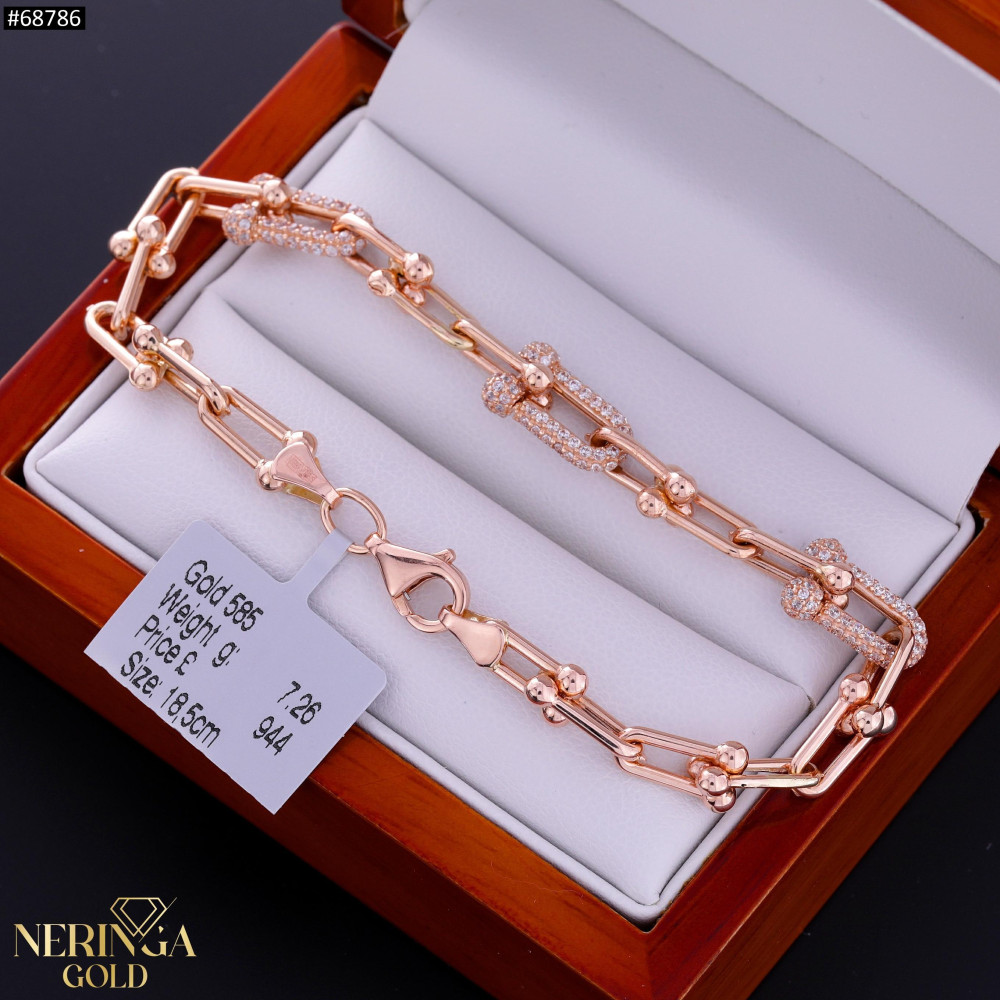 Rose gold bracelet #68786