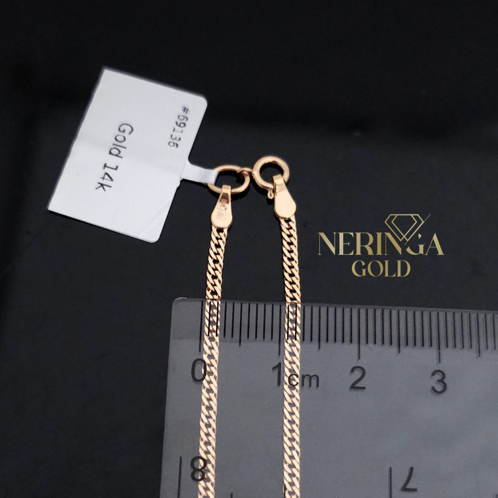Rose gold full-bodied bracelet #69136