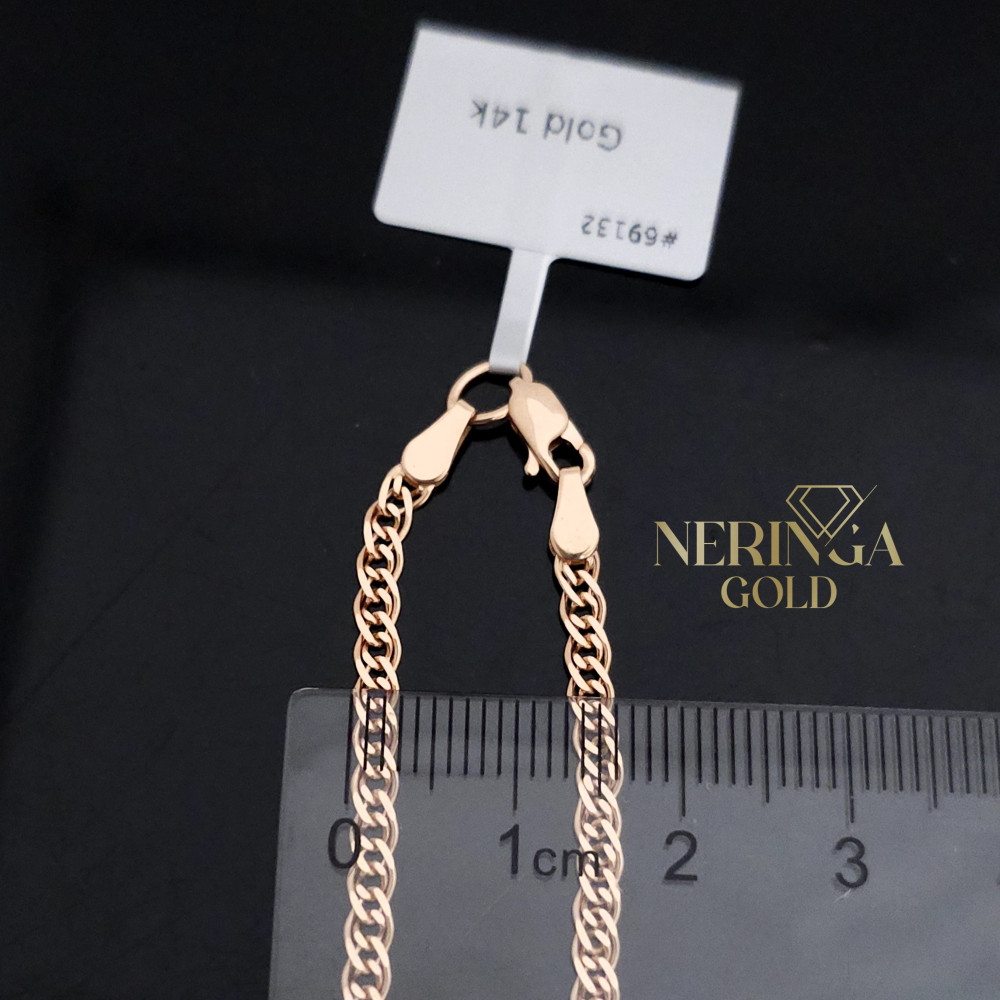 Rose gold full-bodied bracelet #69131