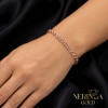 Rose gold full-bodied bracelet #69130