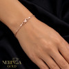 Rose gold full-bodied bracelet #69135