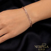 Rose gold full-bodied bracelet #69131