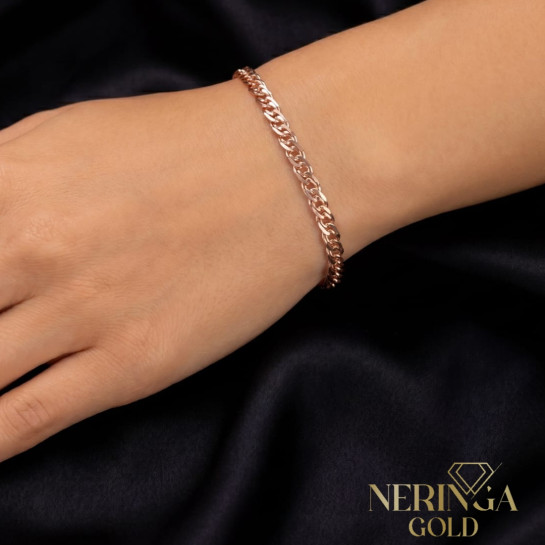Rose gold full-bodied bracelet #69131