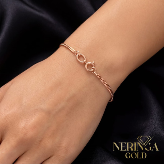 Rose gold full-bodied bracelet #69137