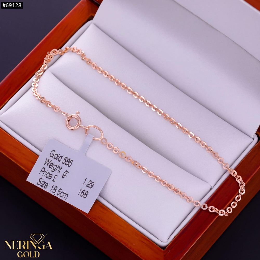 Rose gold full-bodied bracelet #69128