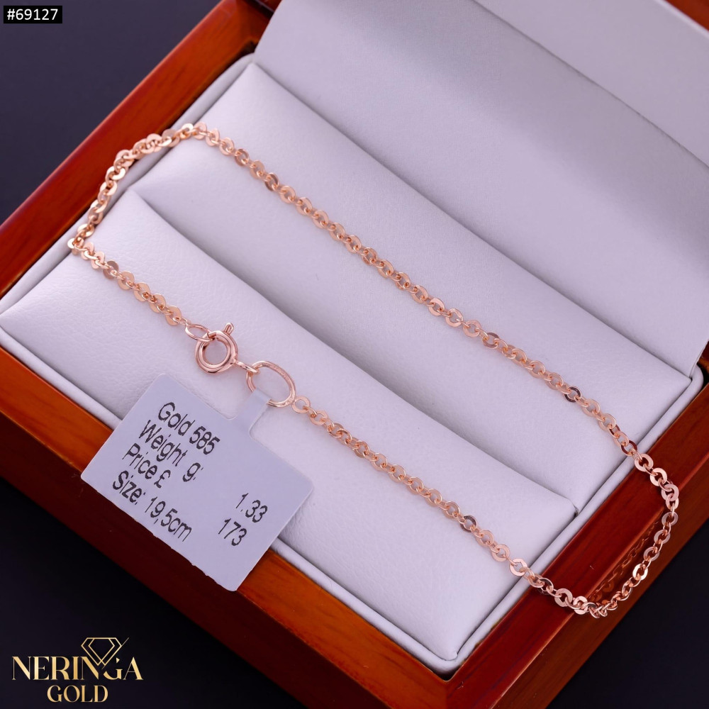 Rose gold full-bodied bracelet #69127