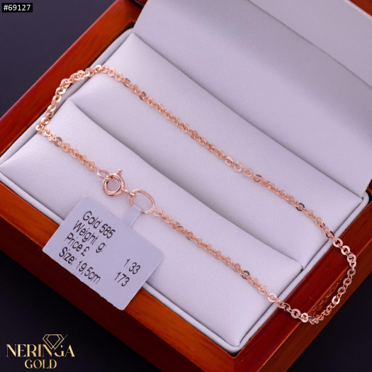 Rose gold full-bodied bracelet #69127