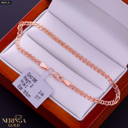 Rose gold full-bodied bracelet #69131