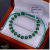 Rose green color cord gold thread bracelet #69316