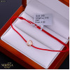Rose red color cord gold thread bracelet #69395