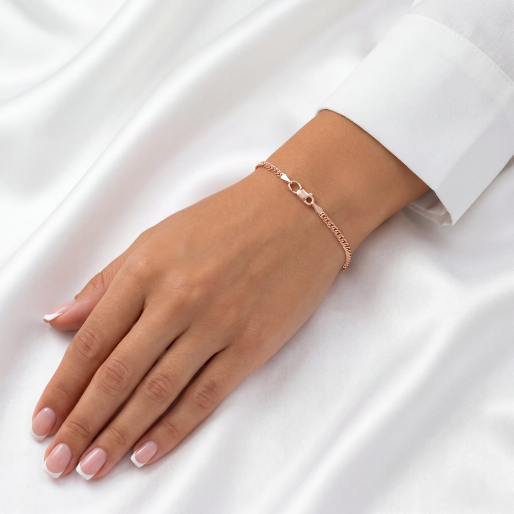 Rose gold full-bodied bracelet #69614