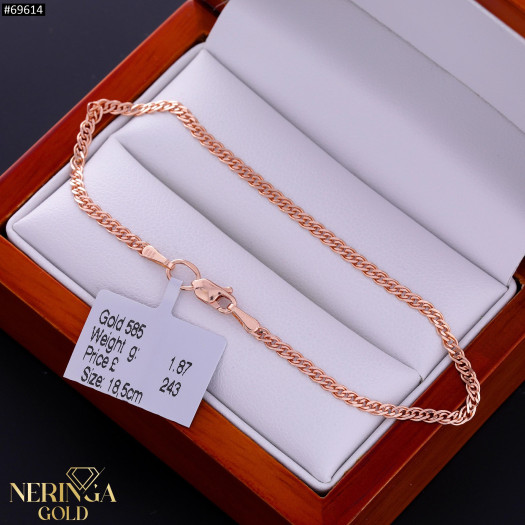 Rose gold full-bodied bracelet #69614