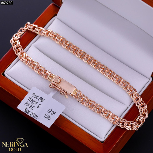 Rose gold full-bodied bracelet #69760