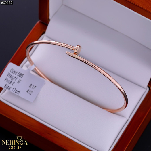 Rose gold hoop bracelet #69762