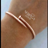 Rose gold hoop bracelet #69786