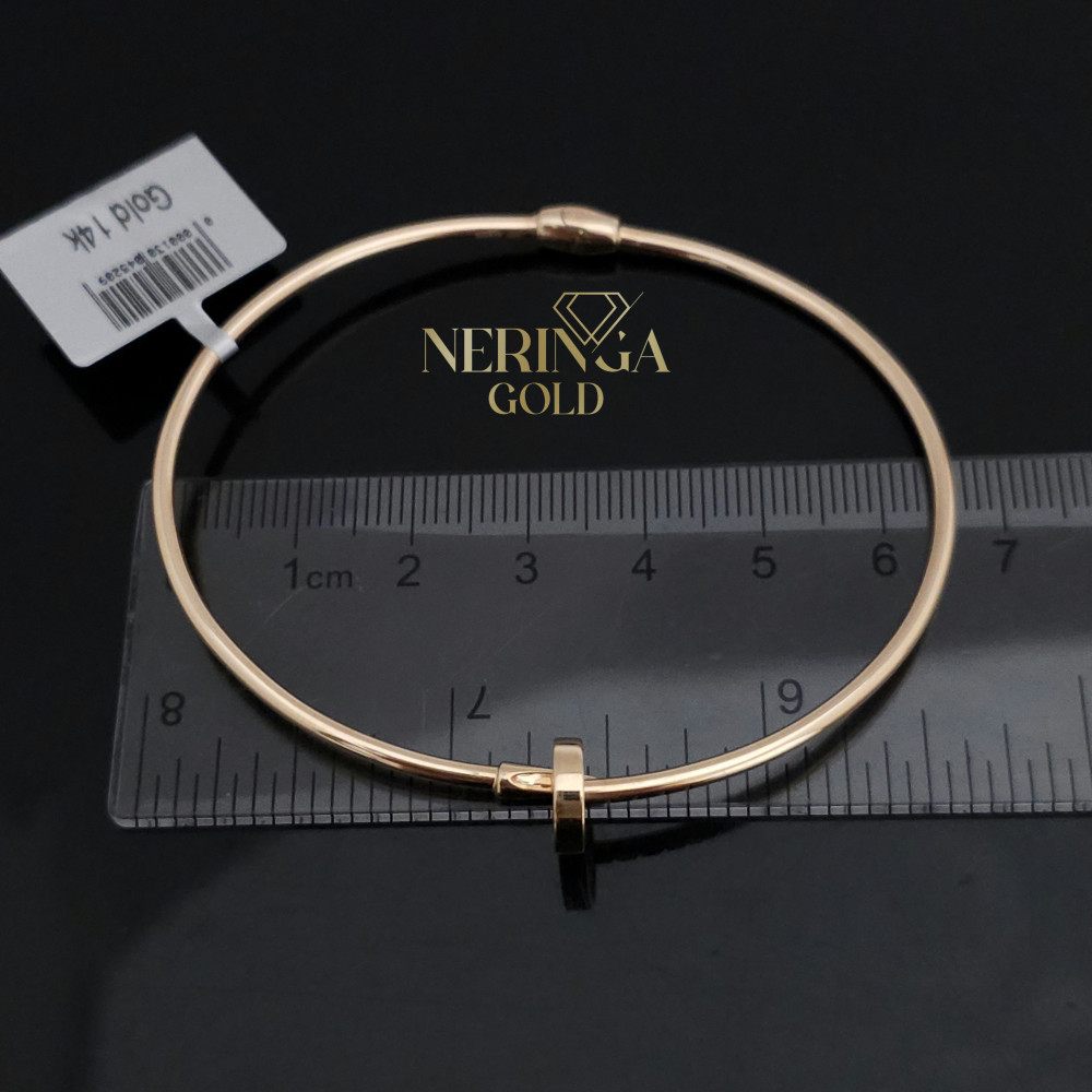 Rose gold hoop bracelet #69787
