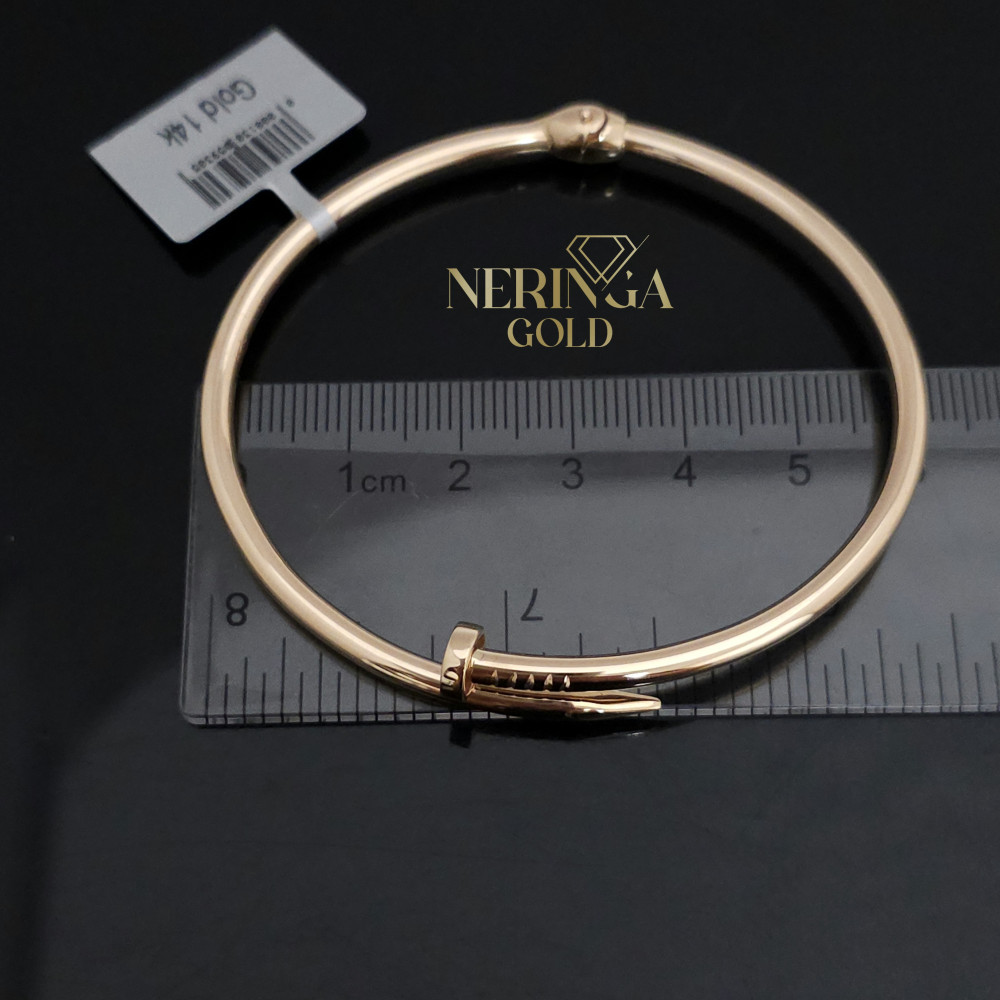 Rose gold hoop bracelet #69786