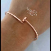 Rose gold hoop bracelet #69787
