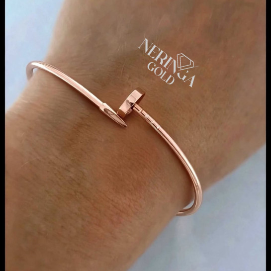 Rose gold hoop bracelet #69787