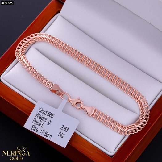 Rose gold bracelet #69789