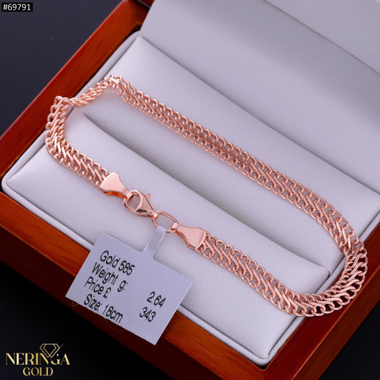 Rose gold bracelet #69791