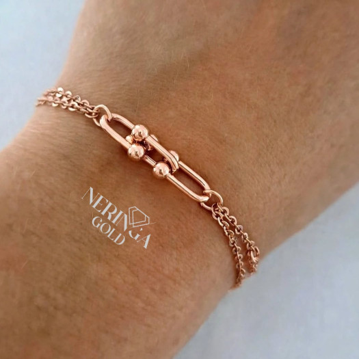Rose gold bracelet #69905