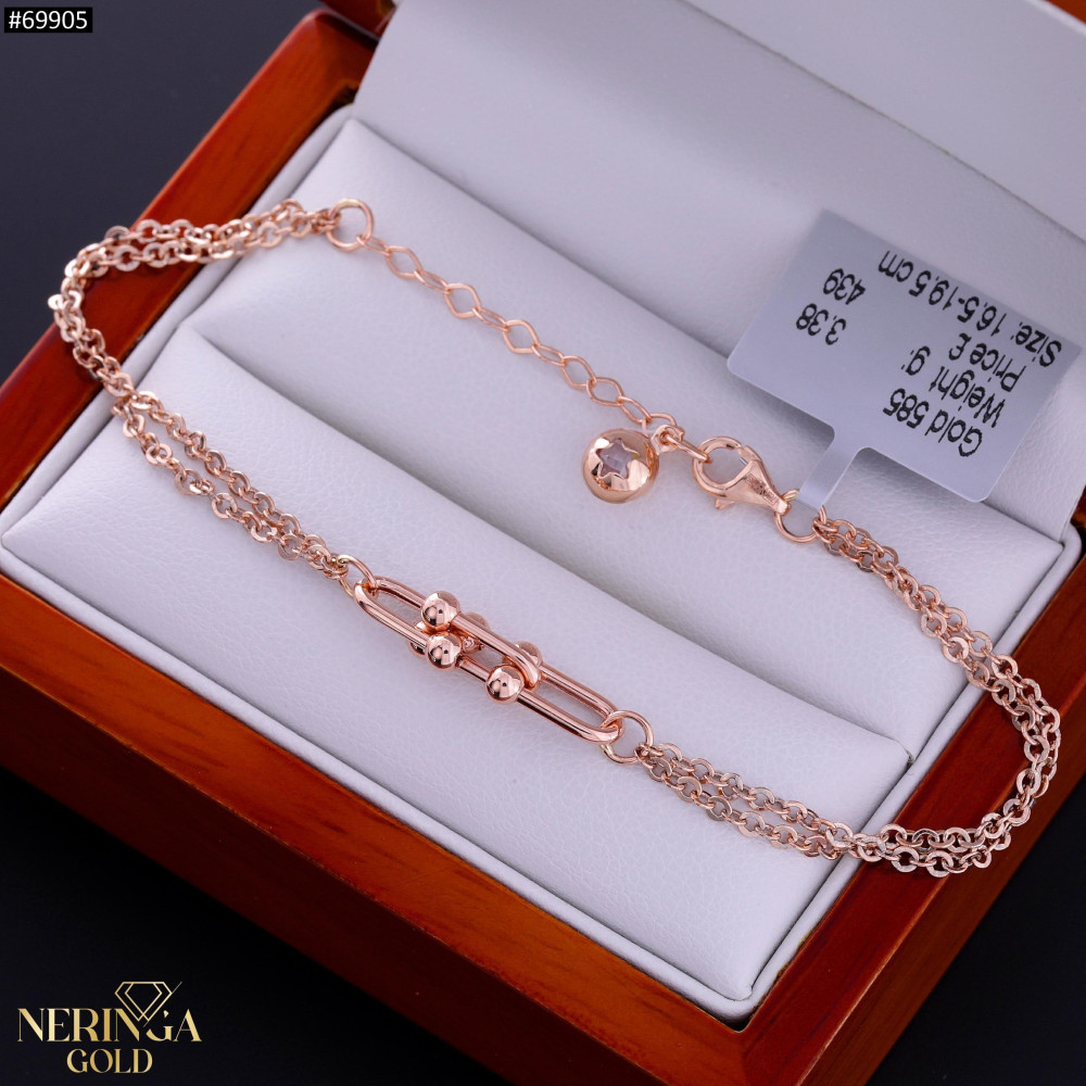 Rose gold bracelet #69905