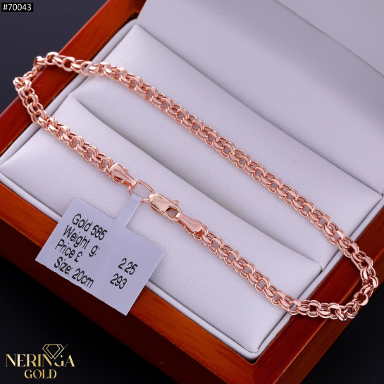 Rose gold bracelet #70043