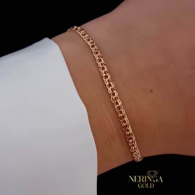 Rose gold full-bodied bracelet #70270