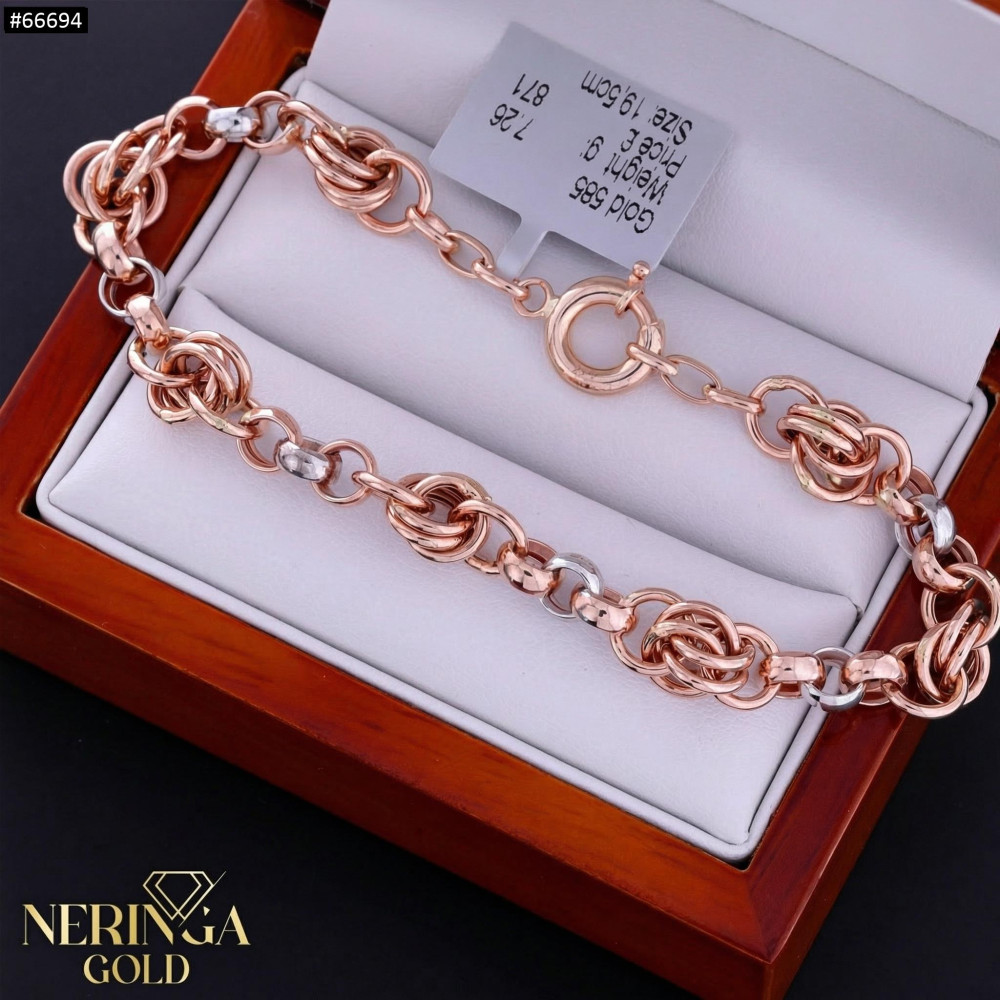 Rose gold bracelet #66694