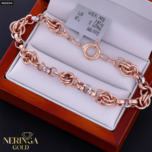 Rose gold bracelet #66694