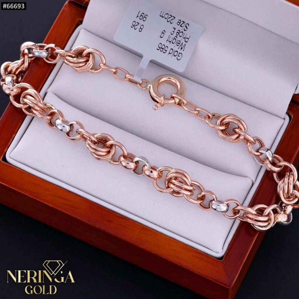 Rose gold bracelet #66693