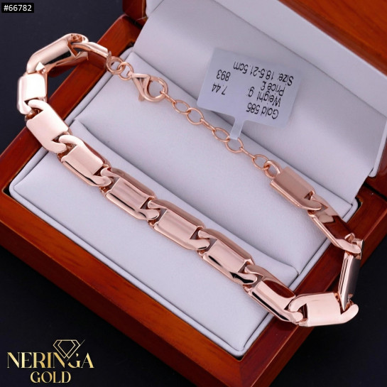Rose gold bracelet #66782