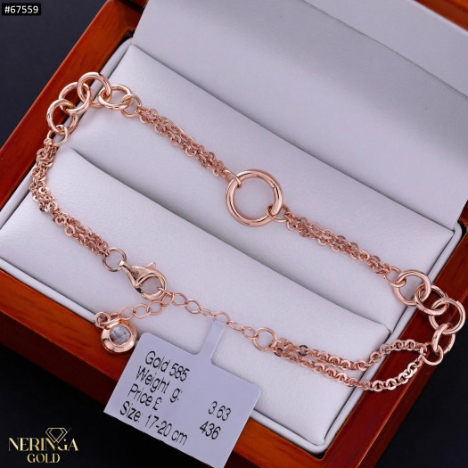 Rose gold bracelet #67559