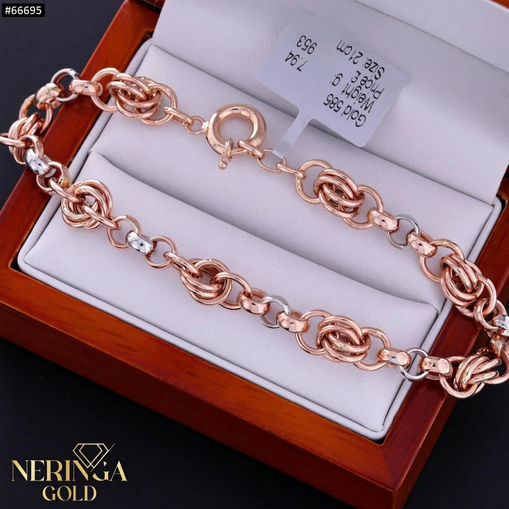 Rose gold bracelet #66695