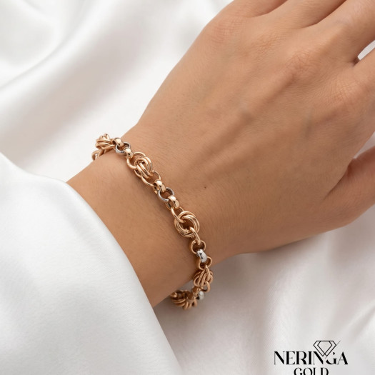 Rose gold bracelet #66694