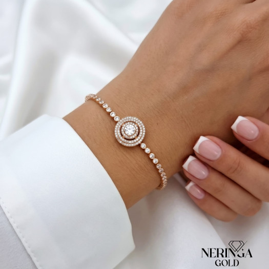 Rose gold bracelet #66786