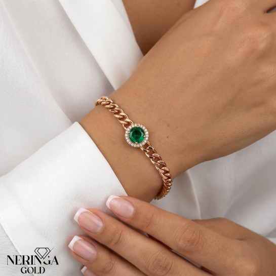 Rose gold bracelet #66702