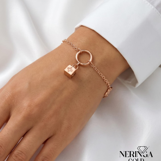 Rose gold bracelet #66727