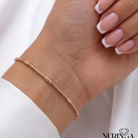 Rose gold bracelet #68642