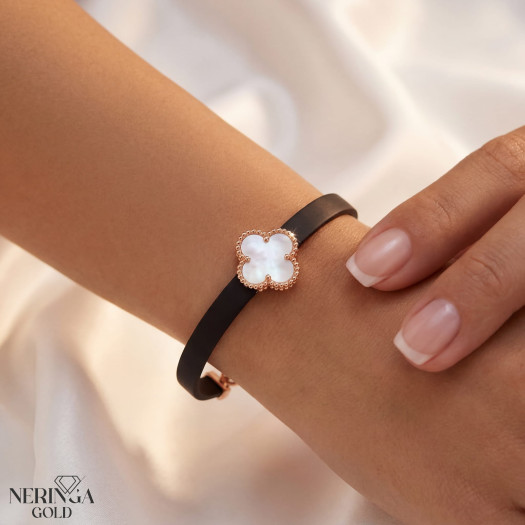 Rose rubber gold rubber bracelet #61949