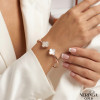 Rose gold hoop bracelet #66672