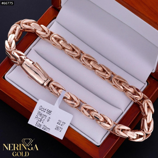 Rose gold full-bodied bracelet #66775
