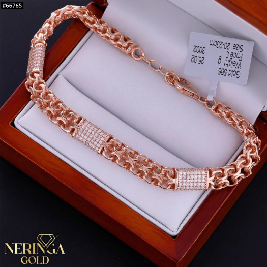 Rose gold full-bodied bracelet #66765