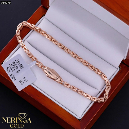Rose gold full-bodied bracelet #66779