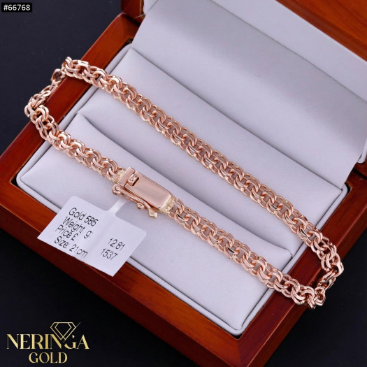 Rose gold full-bodied bracelet #66768